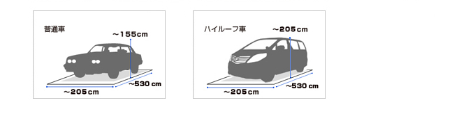 普通車とハイルーフ車