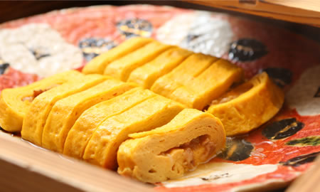 牛すき入りだし巻き卵