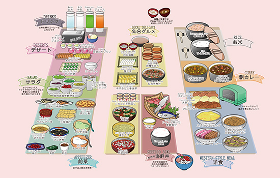 朝食会場マップ