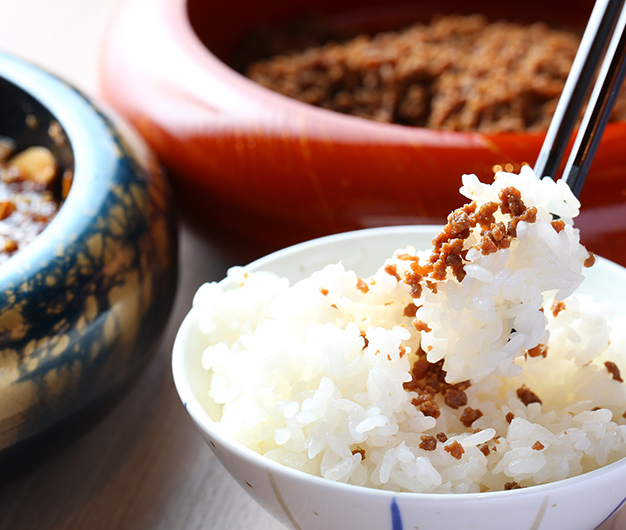 牛たんのそぼろ煮・ひとめぼれ