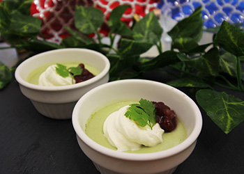 福岡県産八女茶使用の八女茶プリン