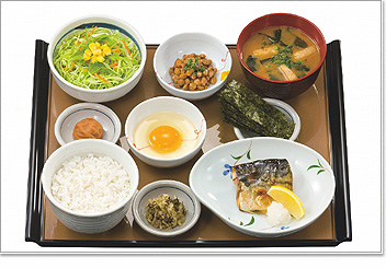 焼魚朝食