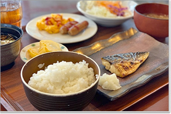 ルッソ・トヤマの朝食バイキング