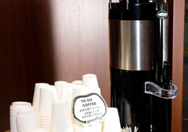 テイクアウト可能なコーヒー