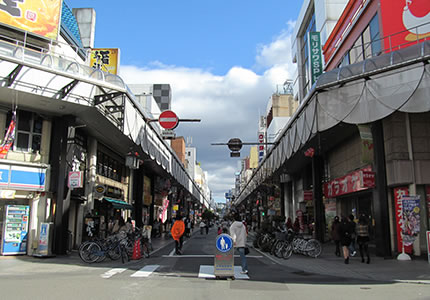 盛岡大通商店街が、歩いてすぐの好立地!