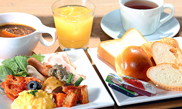 朝食ビュッフェ一例の画像