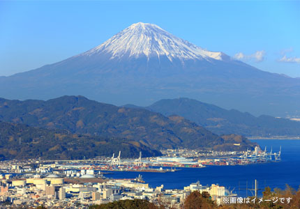 富士山と駿河湾の絶景