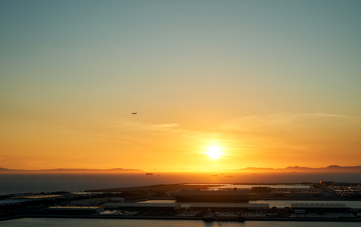 夕方眺望の画像