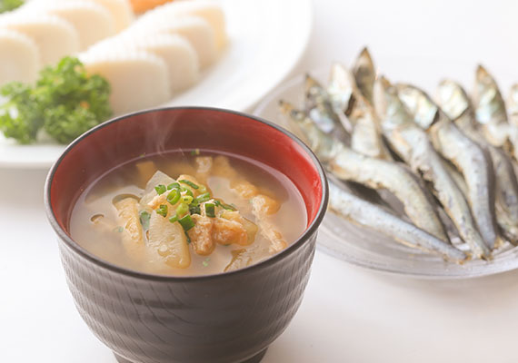 九十九島の「いりこ」出汁味噌汁