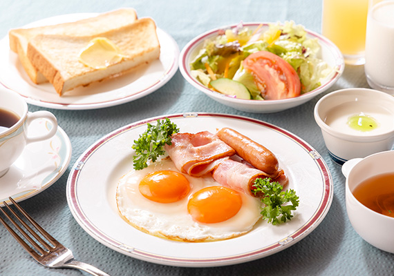朝食の画像